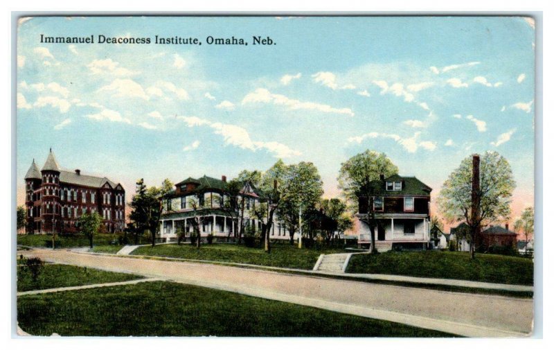 OMAHA, NE Nebraska ~ IMMANUEL DEACONESS INSTITUTE   c1910s Postcard