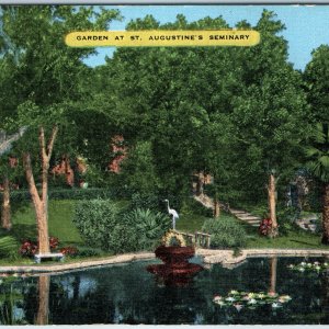 c1940s St. Augustine, FL Garden Note Negro Seminary Down Street JM Barber A208