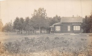 INDIAN RIVER MICHIGAN 1914 POSTMARK-MITCHELL HOUSE-CABIN~REAL PHOTO POSTCARD