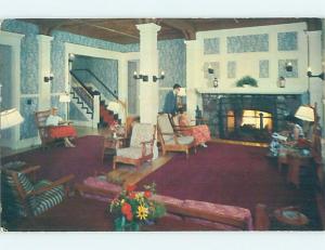 Pre-1980 LODGE SCENE New London - Near Laconia & Concord & Lebanon NH c5361