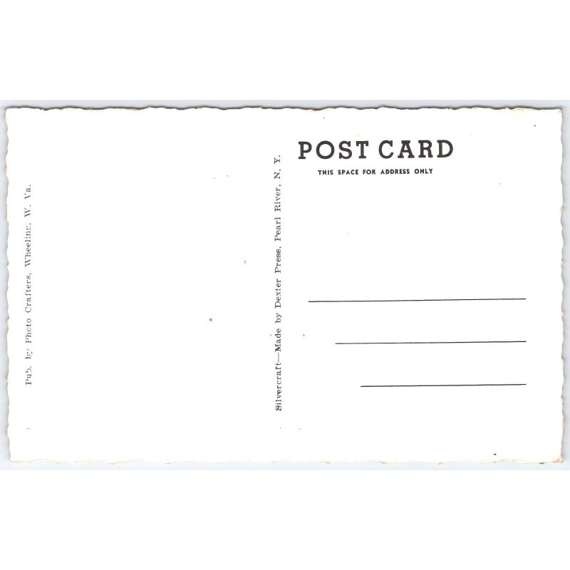 Postcard Sunken Gardens Oglebay Park Wheeling WV