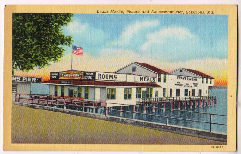 Evans Moving Picture & Amusement Pier, Solomons Md