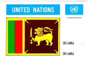 Sri Lanka,, Flag, United Nations, Ceylon