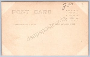 K44/ Interesting RPPC Postcard c1910 Horse Sleigh Logging Logs Occupational 393