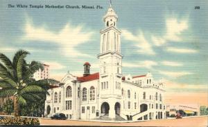 White Temple Methodist Church - Miami FL, Florida pm 1952