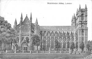 uk2998 westminster abbey london real photo uk