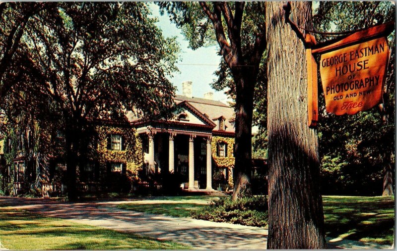 George Eastman House Photography Rochester Avenue Musuem Carhart Postcard Vtg 