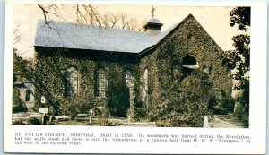 Postcard - St. Paul's Church - Norfolk, Virginia