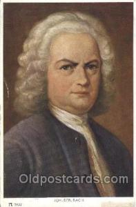 Joh. Seb. Bach Music Postcard Postcards  Joh. Seb. Bach