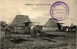 CPA AK CASABLANCA Caravane de Caouias MAROC (689108)