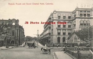 Ceylon, Sri Lanka, Colombo, Victoria Arcade, Grand Oriental Hotel, Platte No 110