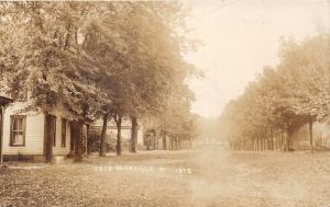 E84/ Leesville Ohio RPPC Postcard Carroll 1912 Homes Street View