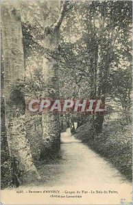 Old Postcard Let us envy of Annecy proud Gorge wood by the poet sings lamartine