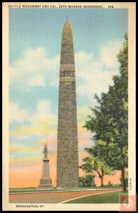 Battle Mounument and Col. Seth Warner Monument, Bennington, VT