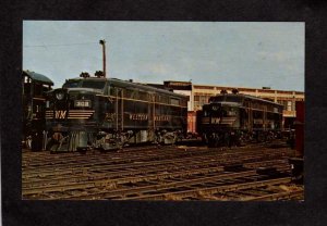 MD Western Maryland 301 & 302 Railroad Train Hagerstown Alco Built Postcard PC