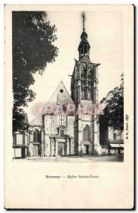 Postcard Bernay Old Holy Cross Church