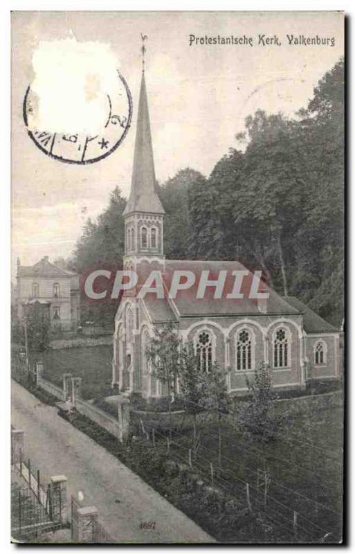 Postcard Old Protestantsche Kerk Valkenburg