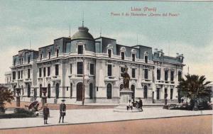LP09   Peru, South America, postcard, Lima, Paseo 9 de 