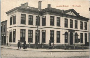 Netherlands Gemeentehuis Wolvega Vintage Postcard 04.08