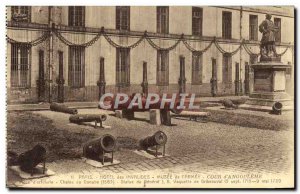 Old Postcard Paris Hotel des Invalides Museum of & # 39Armee Court & # 39Ango...