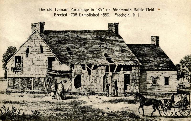 NJ - Freehold. Tennant Parsonage on Monmouth Battle Field