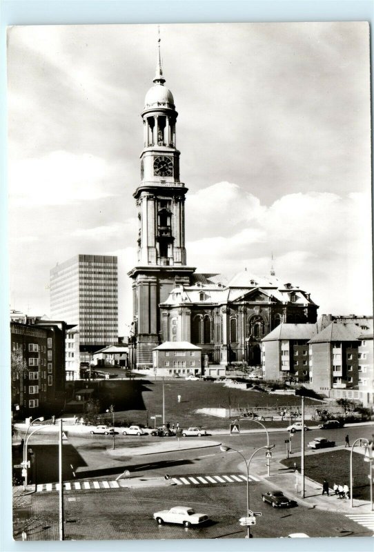 Hamburg Germany St. Michaeliskirche Vintage 4x6 Photo Postcard E02 