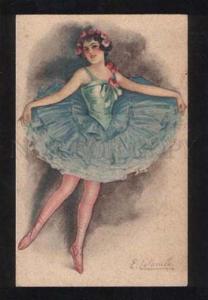 3060424 BELLERINA Dancer by COLOMBO vintage ART DECO