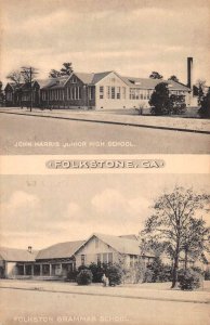 Folkstone Georgia Harris Junior High School Grammar School Postcard AA19385