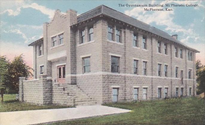 Kansas McPherson Gymnasium Building McPherson College Curteich