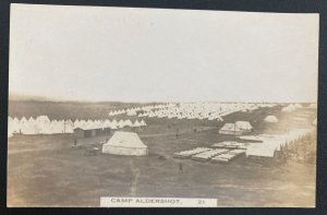 Mint Canada Real Picture Postcard Camp Aldershot 1915