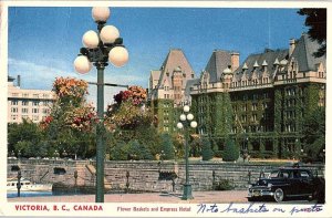 Postcard HOTEL SCENE Victoria British Columbia BC AI8508