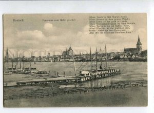 3059133 GERMANY Rostock Panorama vom Hafen Vintage PC