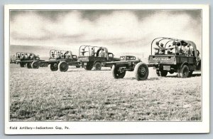 US Army  Field Artillery  Indiantown Gap  Pennsylvania    Postcard