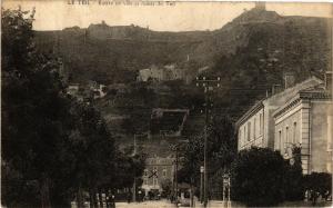 CPA Le TEIL Entrée en ville et ruines du Teil (660648)