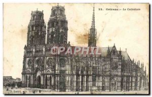 Old Postcard Orleans Cathedrale