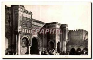 Old Postcard Morocco Bab Mansour (Meknes)