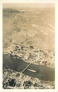 postcard 1930s Idaho Lewiston Hill Birdseye RPPC Photo 22-11955