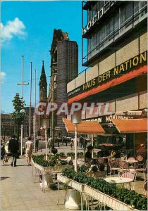 Postcard Modern Europa Center Berlin Haus der Nation