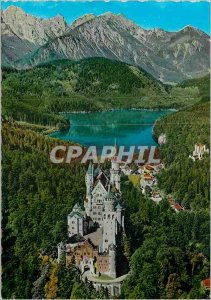 Postcard Modern K�nigsschloss mit und Allgauer Alpen Tiroler