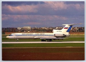 Airplane Postcard Orenburg Airlines Tupolev 154M RA-85768 at Stuttgart ED5