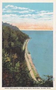 North Boulevard from Arch Rock - Mackinac Island MI, Michigan - WB