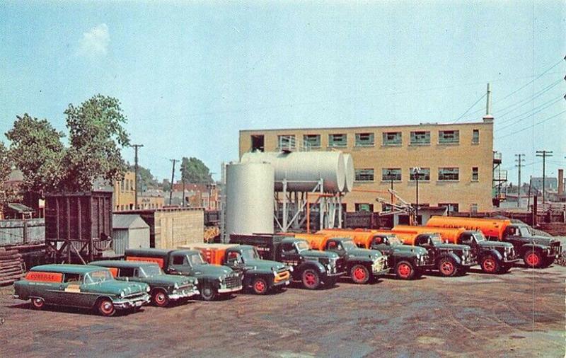 Montreal Canada Gobeille Lennox Heating Valvoline Motor Oil Trucks Postcard