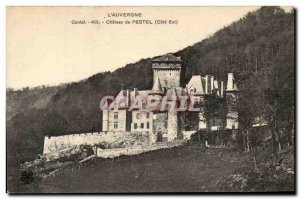 Cantal Auvergne Chateau Postcard Old Pestel (East Coast)