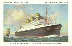 Holland America Line Steamer T.S.S. Statendam (1930s) I
