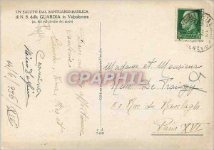 Postcard Modern Satuario Basilica Della Guardia N S Sul Monte Figogna (814 m ...