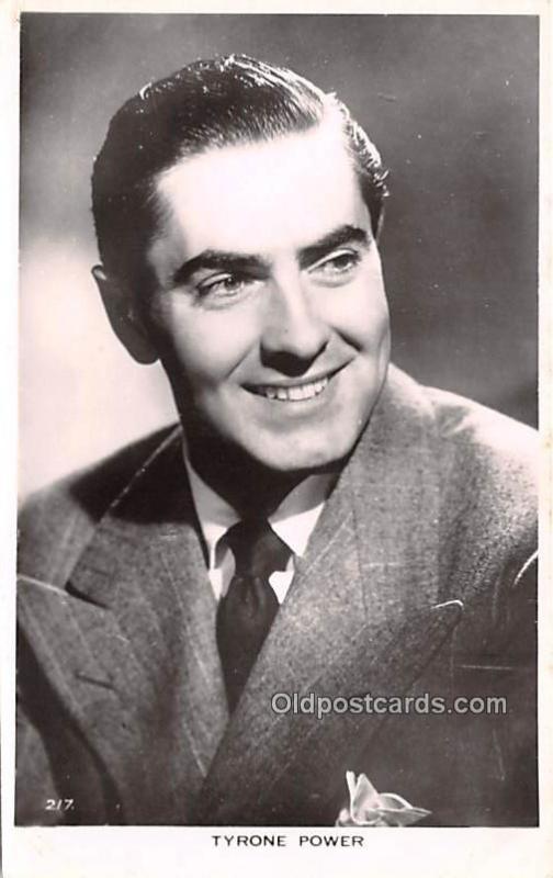 Tyrone Power Movie Star Actor Actress Film Star Unused 