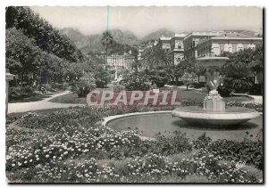 Postcard Moderne Menton The public garden