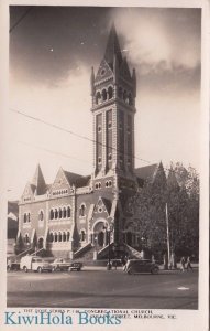 Postcard Congregational Church Collins Street Melbourne Australia