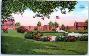 Postcard - Fort Harrod, Pioneer Memorial State Park - Harrodsburg, Kentucky