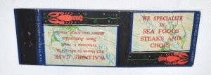 Waldorf Cafe San Antonio Texas 20 Front Strike Matchbook Cover